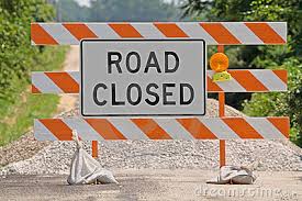 road closed